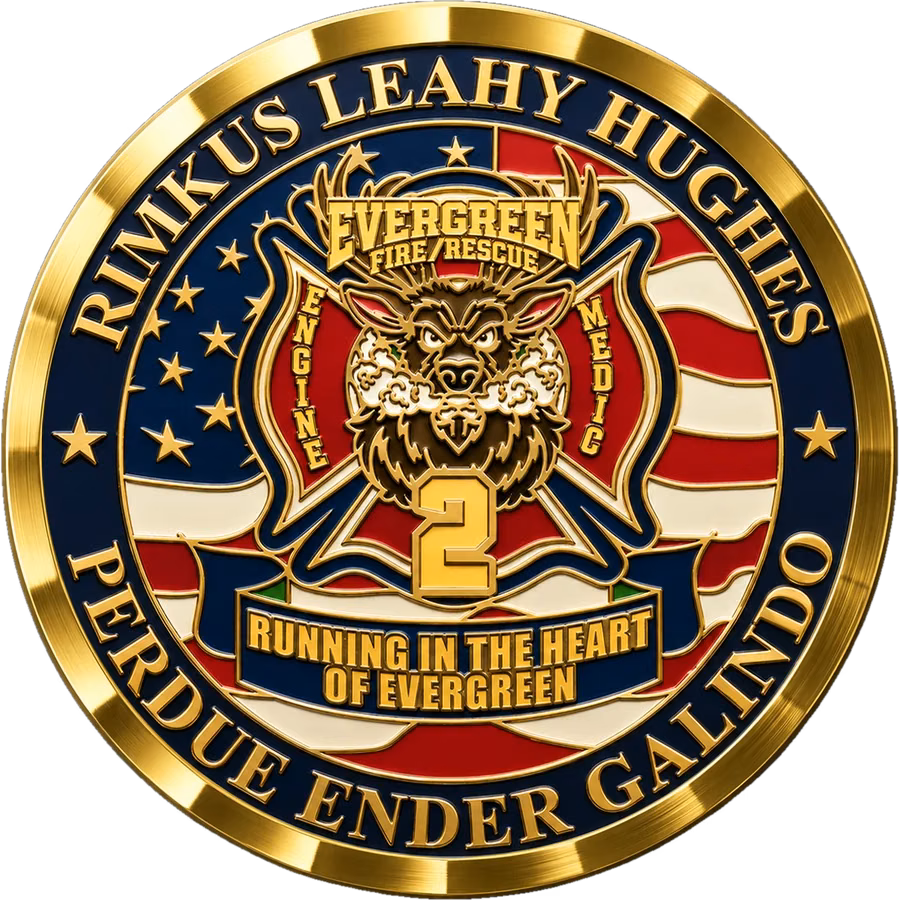 Evergreen Fire Rescue Station 2 coin