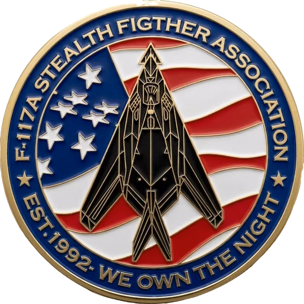 F-117A Stealth Fighter Association coin