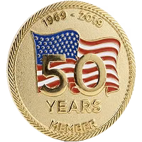 A 50 years commemorative coin