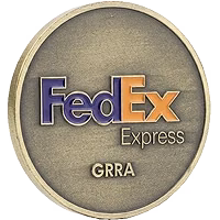 A FedEx Express corporate coin