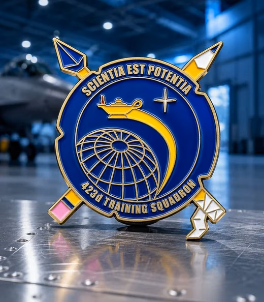 A 423d Training Squadron challenge coin, Air Force