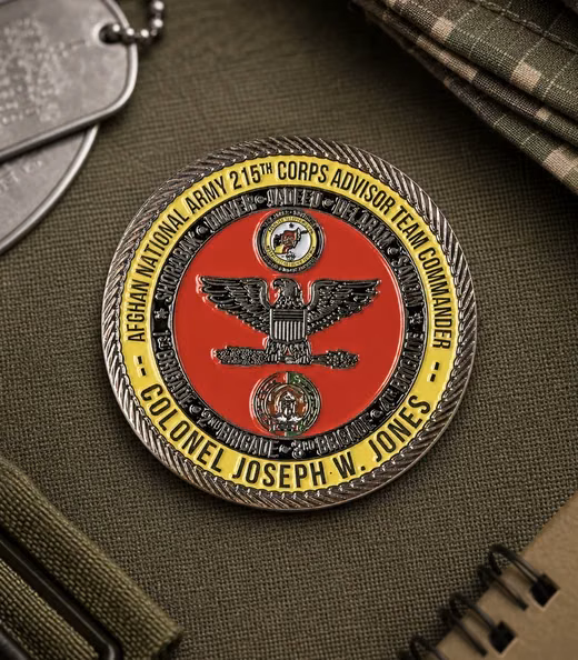 A 215th Corps Advisor Team challenge coin, Army
