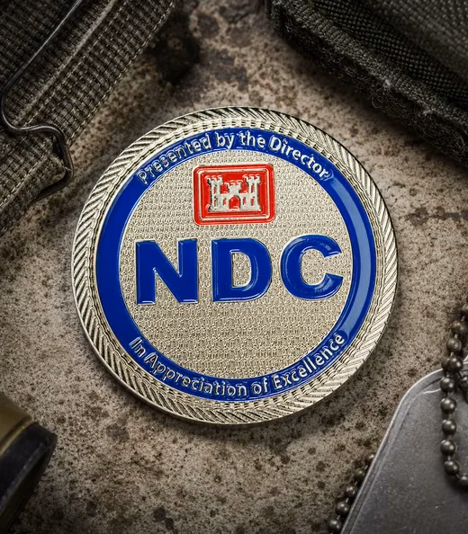 A NDC challenge coin, Army