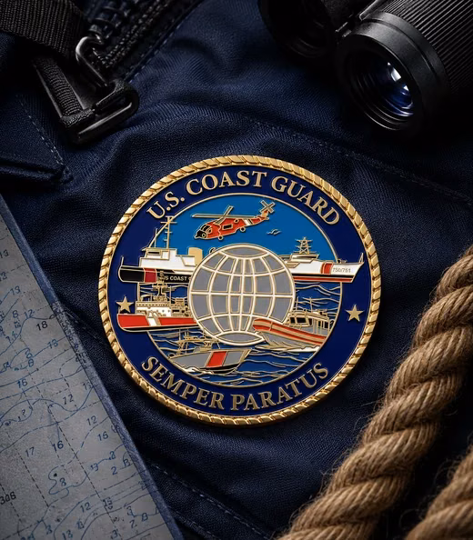 A U.S. Coast Guard challenge coin, Coast Guard