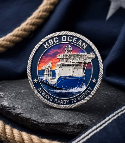 A HSC Ocean challenge coin, Coast Guard