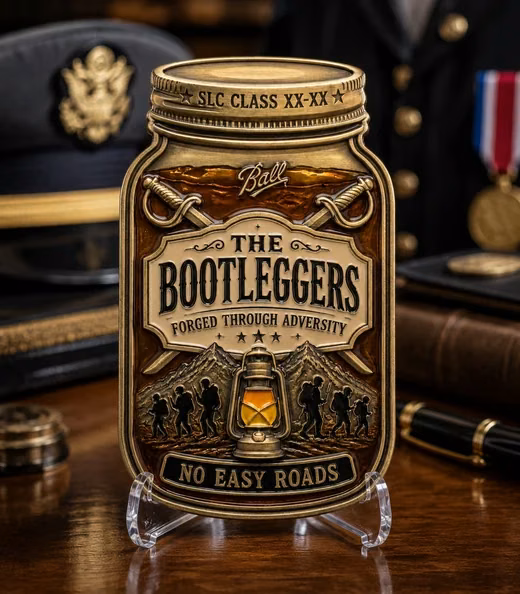 A The Bootleggers challenge coin, Military Academy