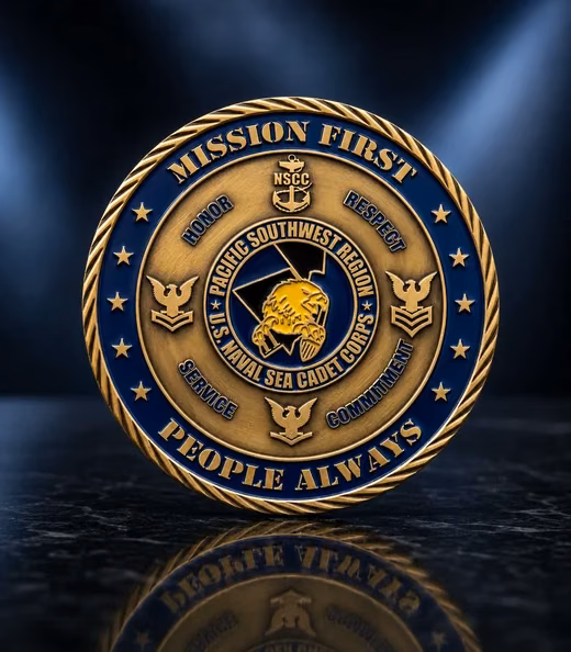A Naval Sea Cadet Corps challenge coin, Military Academy
