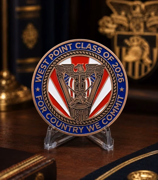 A West Point Class of 2026 challenge coin, Military Academy