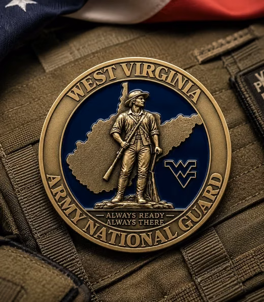 A West Virginia challenge coin, National Guard