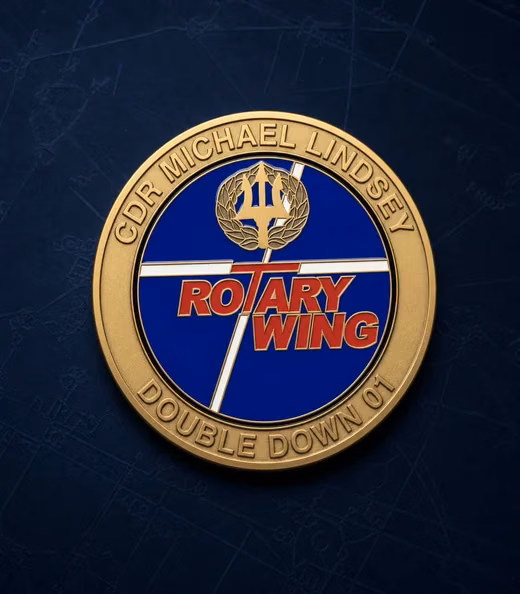 A Rotary Wing challenge coin, Navy