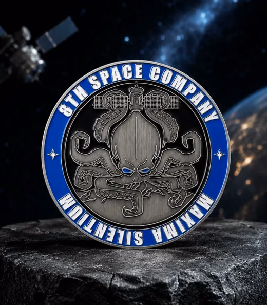 A 8th Space Company challenge coin, Space Force