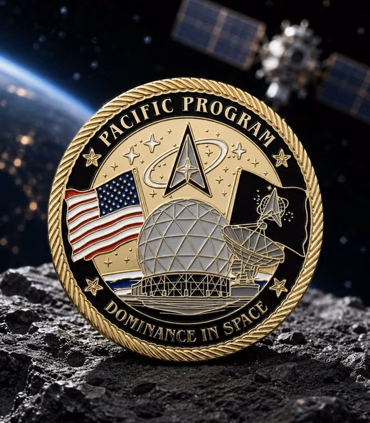 A Pacific Program challenge coin, Space Force