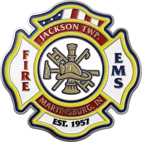 Jackson Township Volunteer Fire Department Maltese cross coin