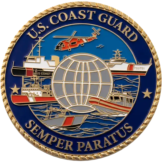 A U.S. Coast Guard Semper Paratus coin