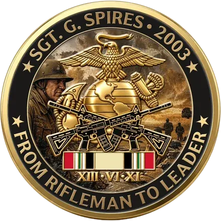 Personal Marine Corps coin, From Rifleman to Leader