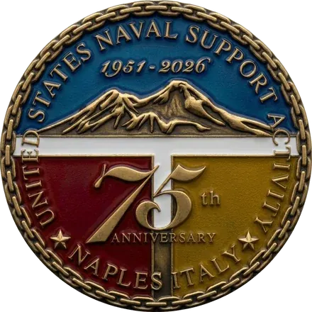 Naval Support Activity Naples 75th anniversary coin